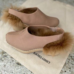 Rachel Comey Fur Clog, Sz 6-1/2